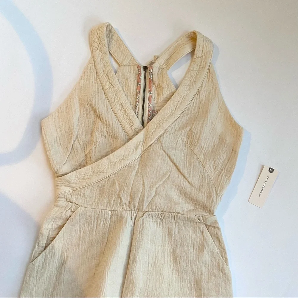 New• Anthropologie • DEMI TEXTURED JUMPSUIT - Picture 6 of 8